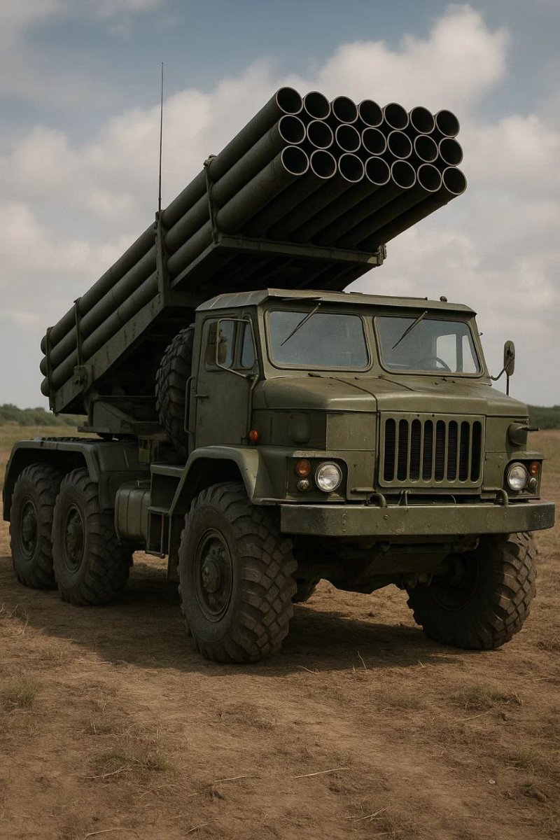 BM-27 "Uraqan" yaylım atəşi