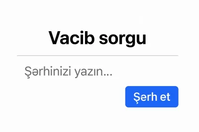 Sorğu: Bizimlə bağlı nədən Narazısınız?