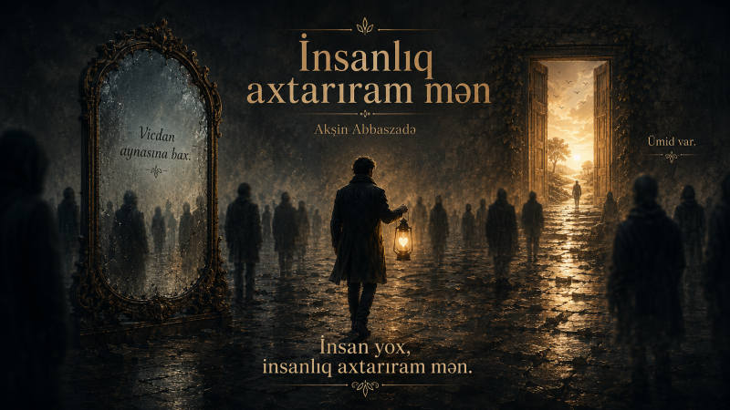 İnsanlıq axtarıram mən